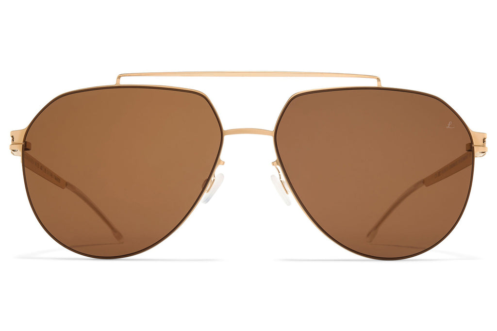 MYKITA | Leica - ML13 Sunglasses Light Champagne Gold with Leica Brown 85 Solid Lenses