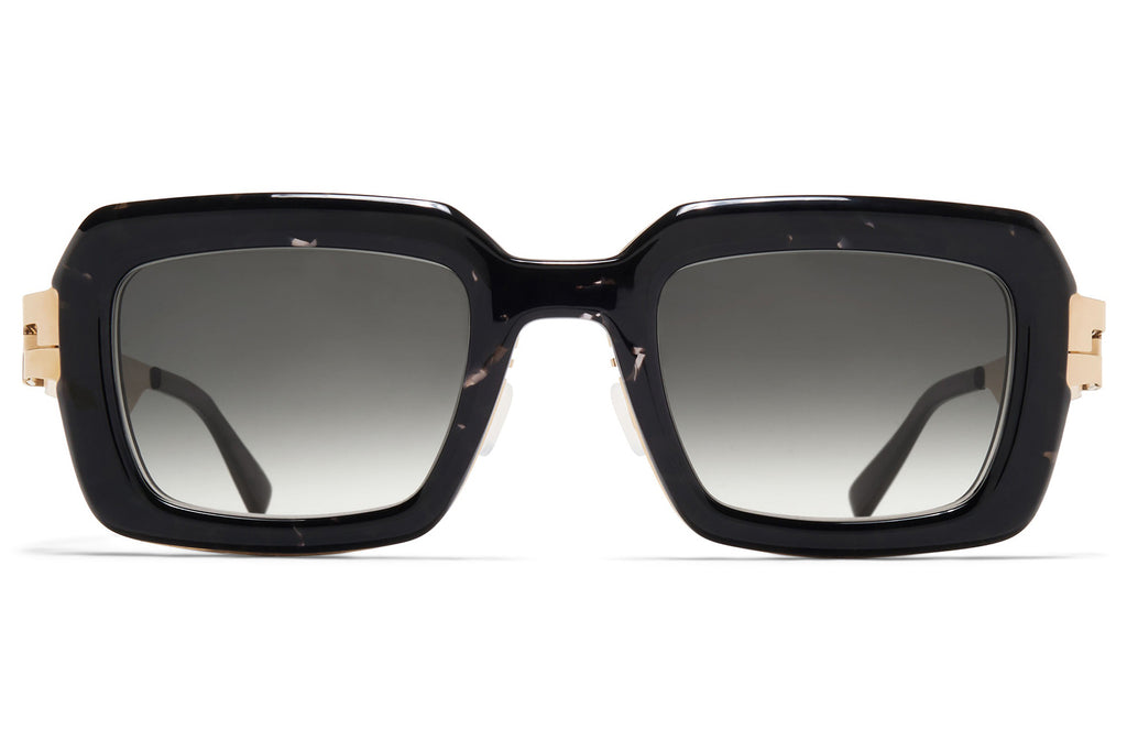 MYKITA® - Una Sunglasses Champagne Gold/Black Havana with Raw Black Gradient Lenses