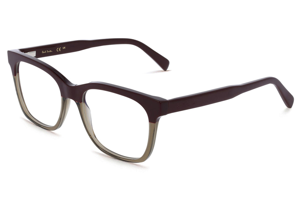 Paul Smith - Mag-Set Madron Eyeglasses Burgundy/Transparent Khaki