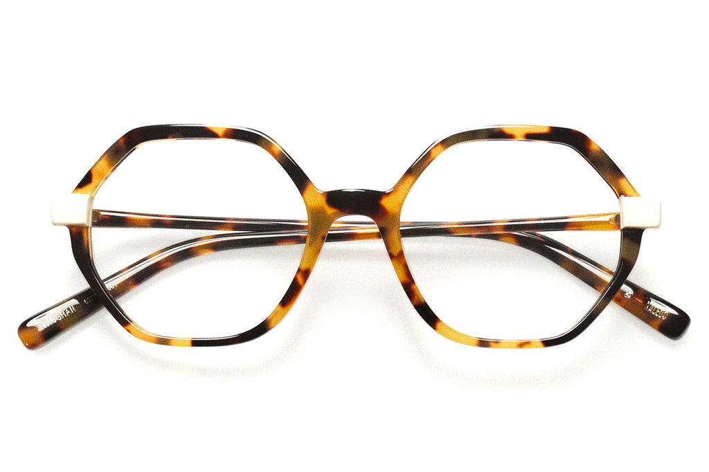 Kaleos Eyehunters - Vaughan Eyeglasses Brown Tortoise/White