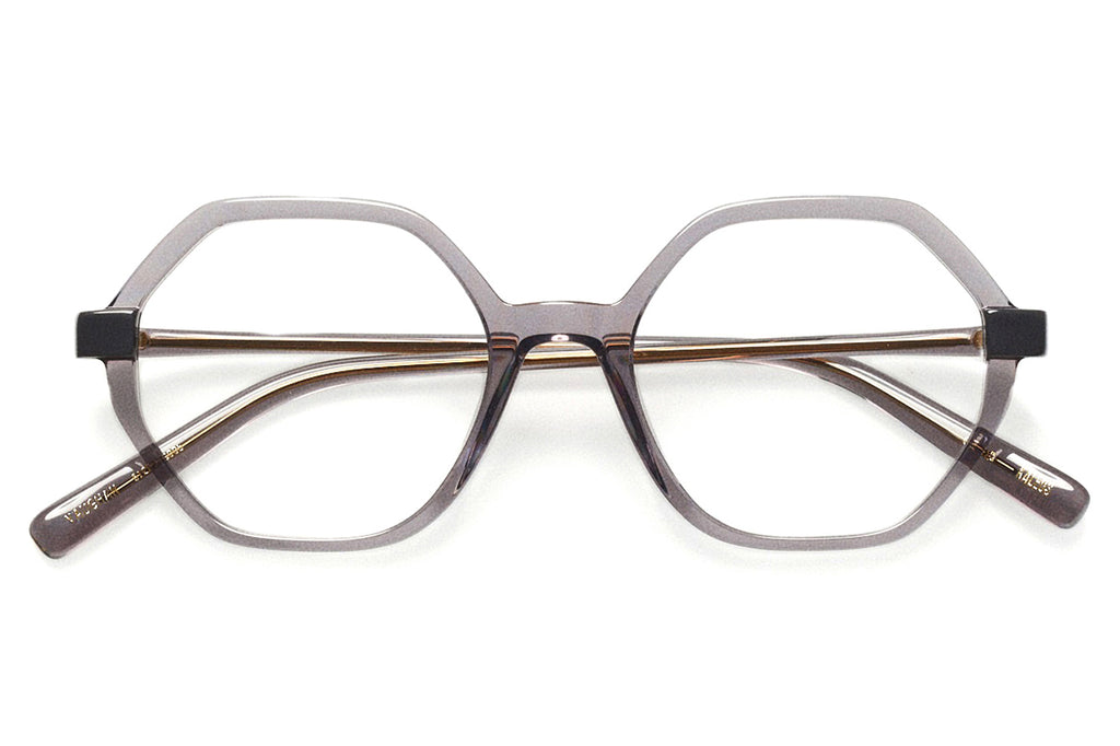 Kaleos Eyehunters - Vaughan Eyeglasses Transparent Grey/Dark Grey