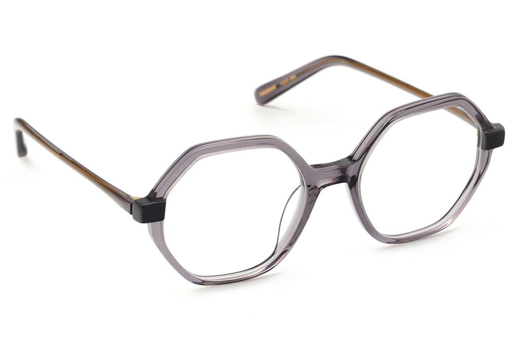 Kaleos Eyehunters - Vaughan Eyeglasses Transparent Grey/Dark Grey