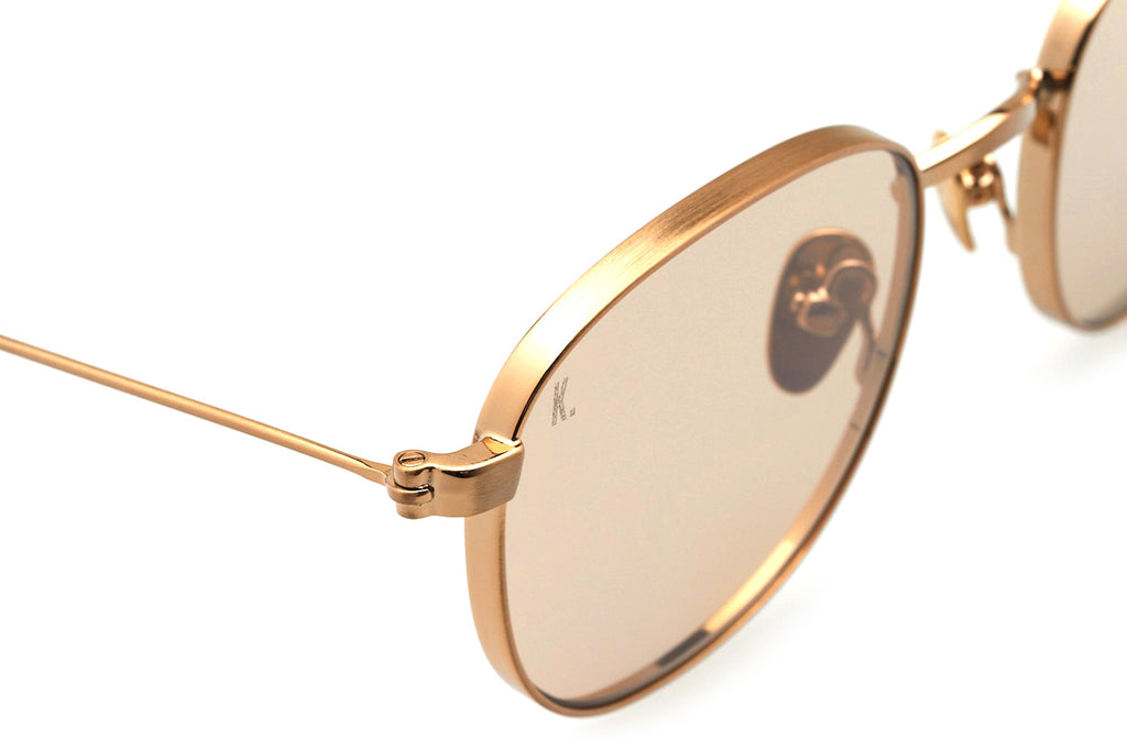 Kaleos Eyehunters - Bergerac Sunglasses Gold with Photochromatic Light brown Lenses