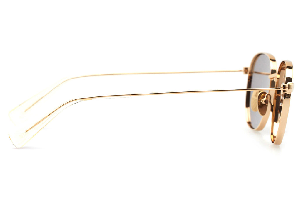 Kaleos Eyehunters - Bergerac Sunglasses Gold with Brown Lenses