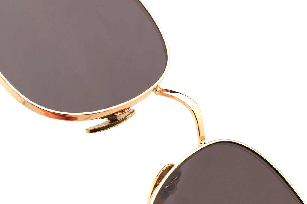 Kaleos Eyehunters - Bergerac Sunglasses Gold with Brown Lenses