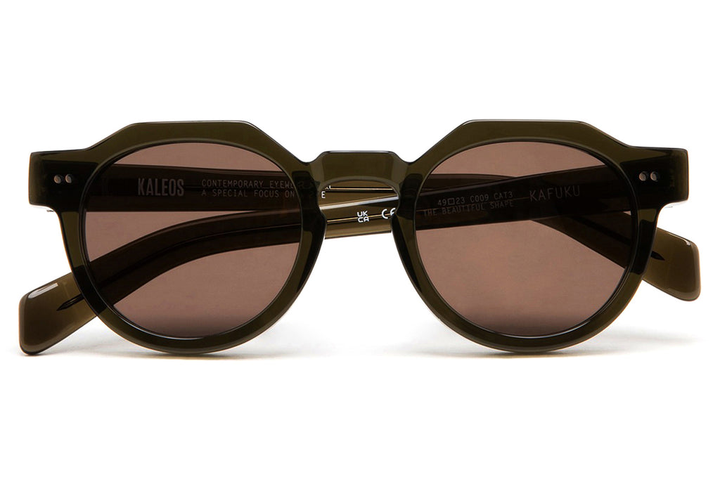 Kaleos Eyehunters - Kafuku Sunglasses Transparent Dark Olive