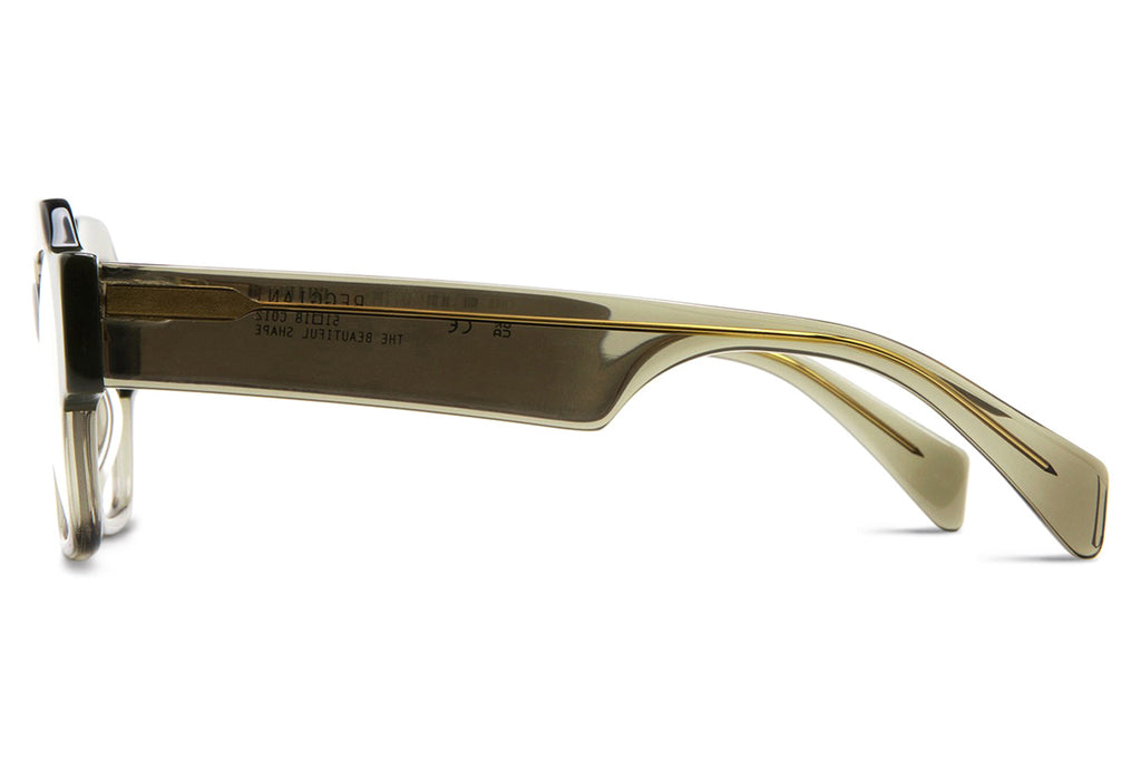 Kaleos Eyehunters - Reggiani Eyeglasses Transparent Olive/Opaque Olive