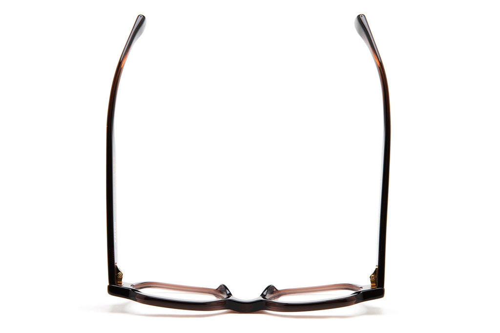 Kaleos Eyehunters - Reggiani Eyeglasses Transparent Dark Green/Opaque Dark Brown