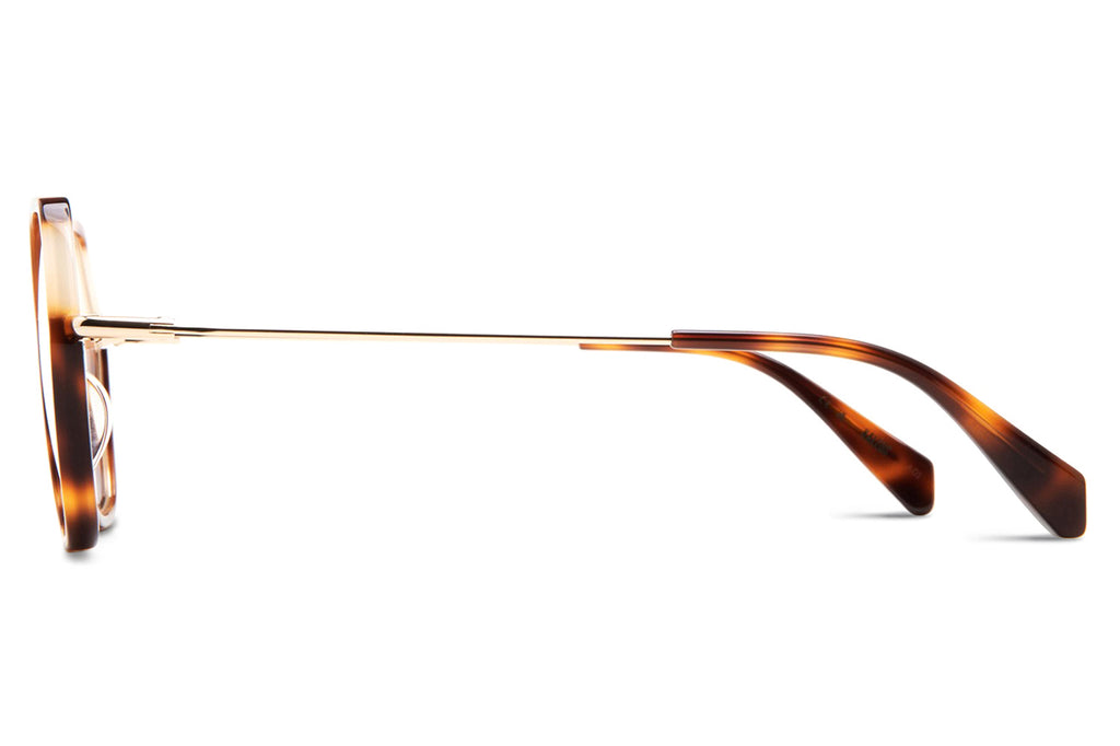 Kaleos Eyehunters - Rawlings Eyeglasses Dark Brown Tortoise/Translucent Beige