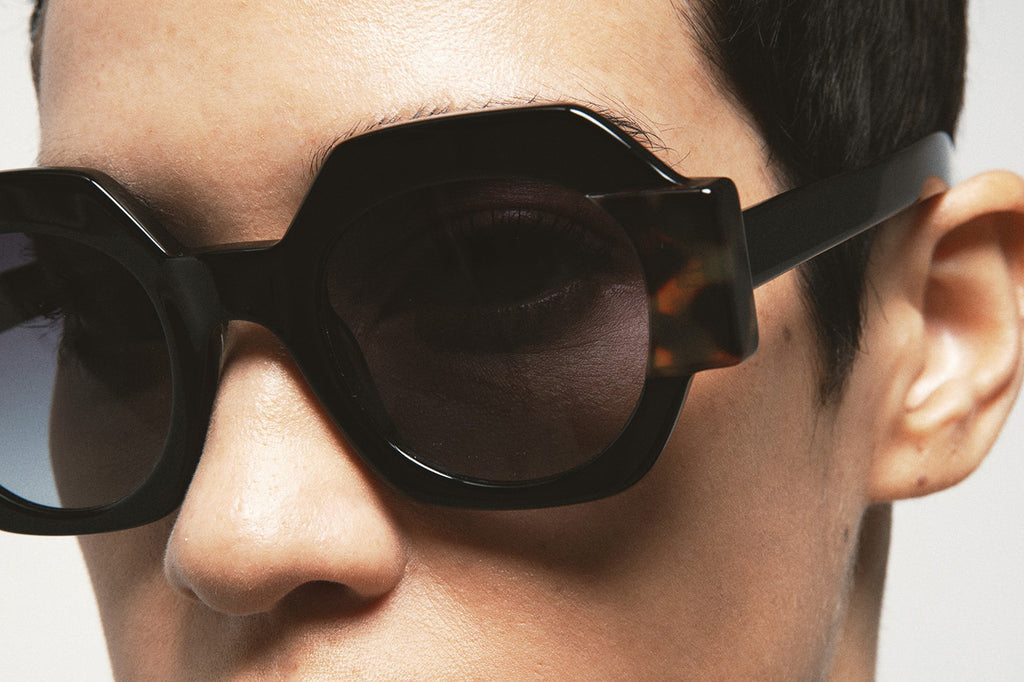 Kaleos Eyehunters - Darnell Sunglasses Black/Dark Brown Tortoise