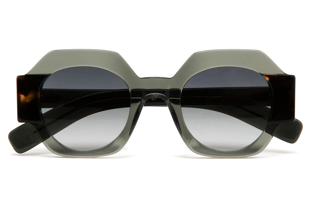 Kaleos Eyehunters - Darnell Sunglasses Transparent Grey/Dark Brown Tortoise