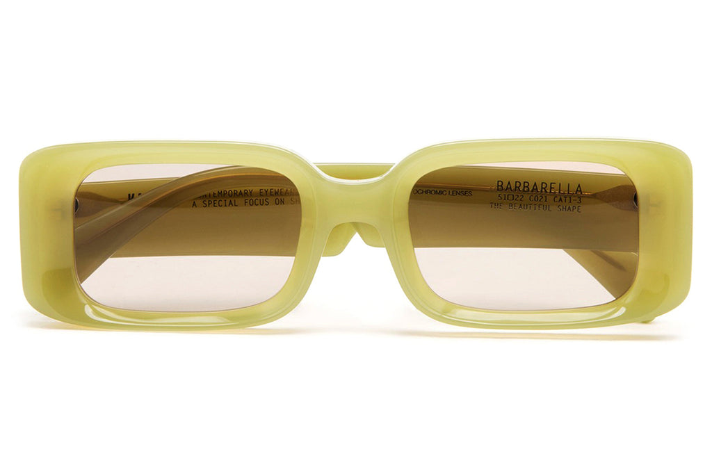 Kaleos Eyehunters - Barbarella Sunglasses Monochrome Translucent Lime