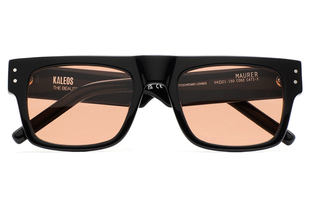 Kaleos Eyehunters - Maurer Sunglasses Black with Brown Photochromic Lenses