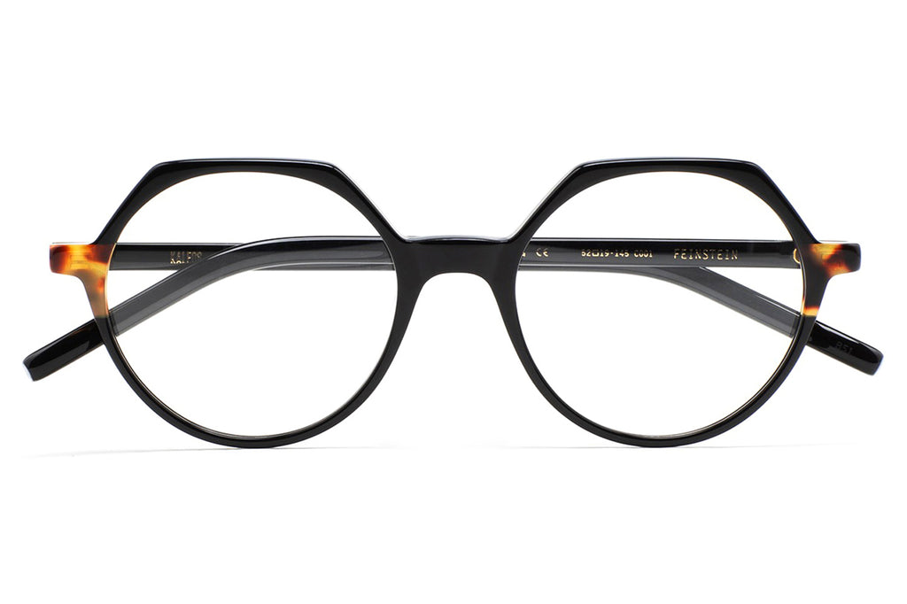 Kaleos Eyehunters - Feinstein Eyeglasses Black/Brown Tortoise