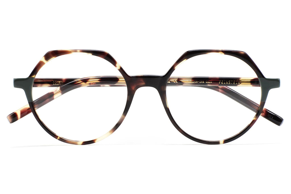 Kaleos Eyehunters - Feinstein Eyeglasses Vintage Brown Tortoise/Greyish Green