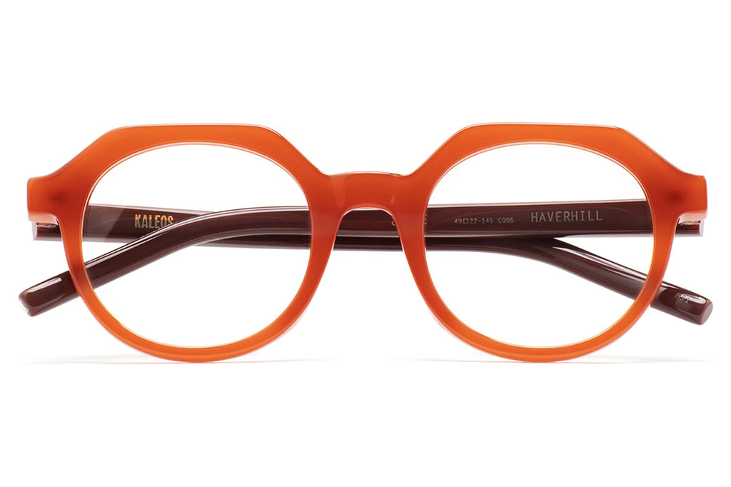 Kaleos Eyehunters - Haverhill Eyeglasses Translucent Orange