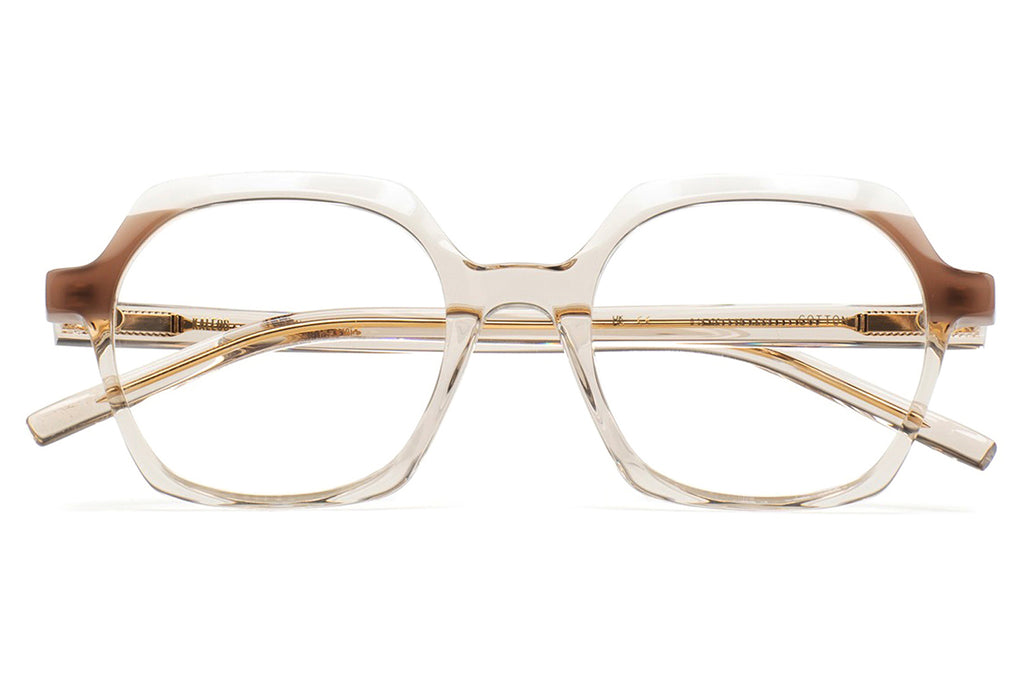 Kaleos Eyehunters - Cotton Eyeglasses Crystal/Translucent Brown