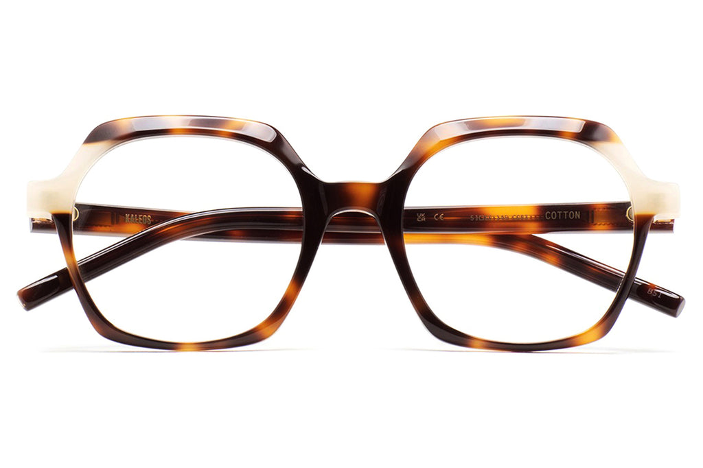 Kaleos Eyehunters - Cotton Eyeglasses Brown Tortoise/Translucent Beige