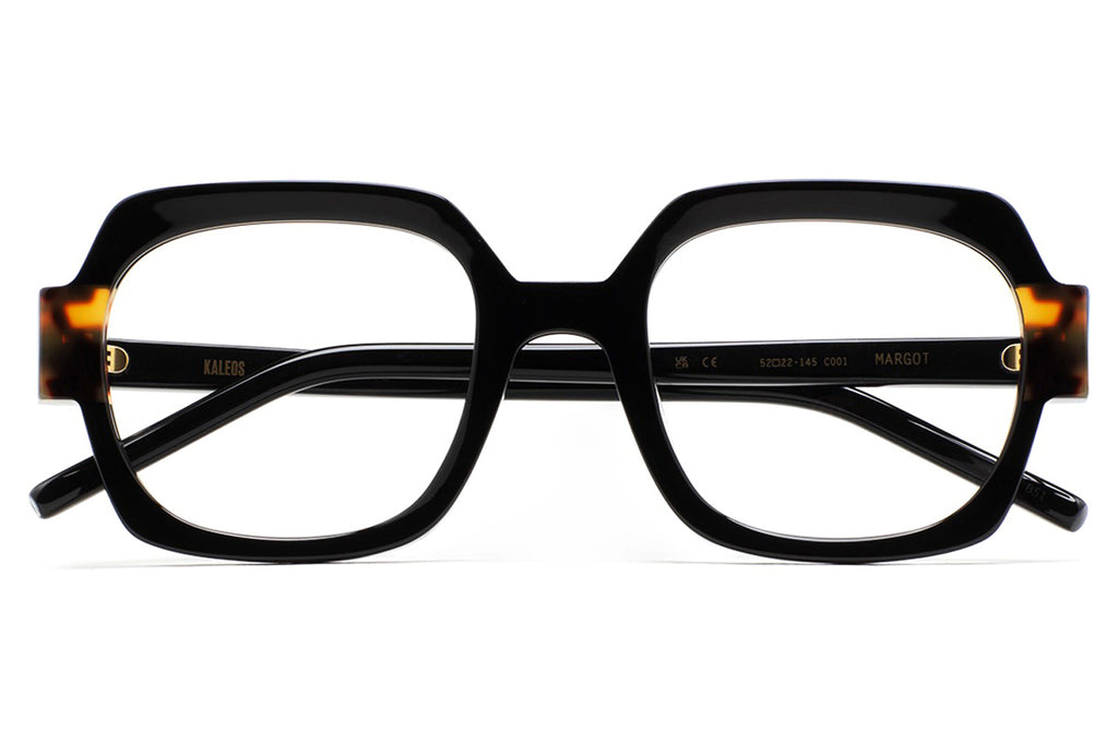 Kaleos Eyehunters - Margot Eyeglasses Black/Brown Tortoise