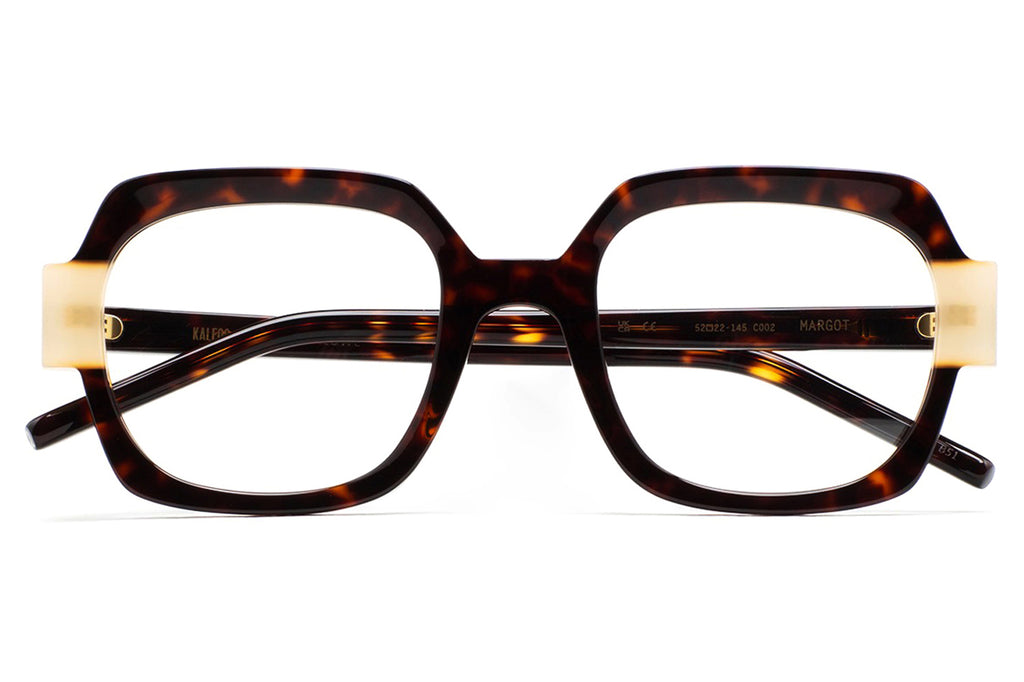 Kaleos Eyehunters - Margot Eyeglasses Dark Brown Tortoise/Translucent Beige