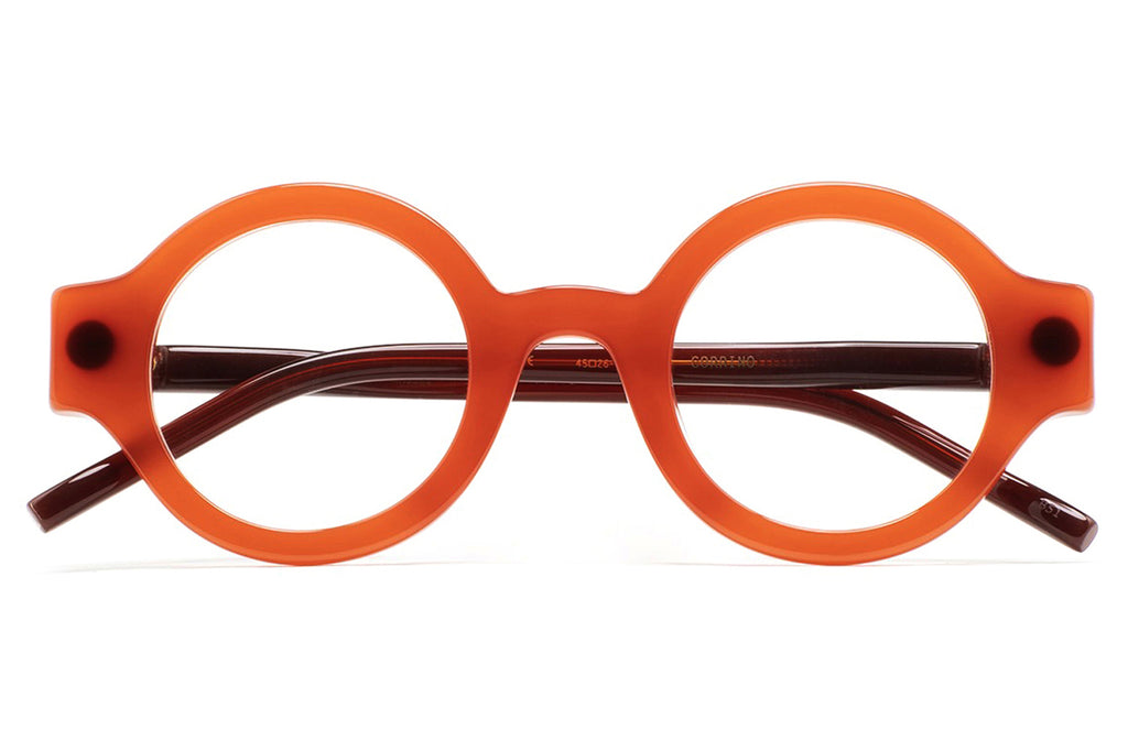 Kaleos Eyehunters - Corrino Eyeglasses Translucent Orange