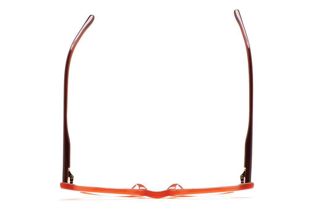 Kaleos Eyehunters - Corrino Eyeglasses Translucent Orange