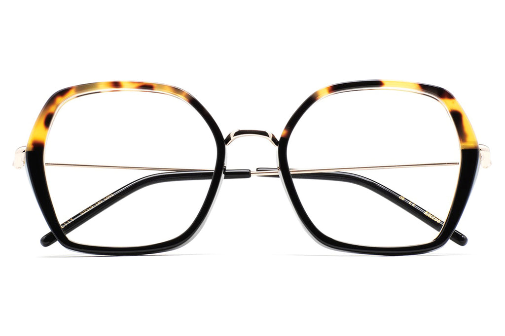 Kaleos Eyehunters - Shetty Eyeglasses Black/Brown Tortoise