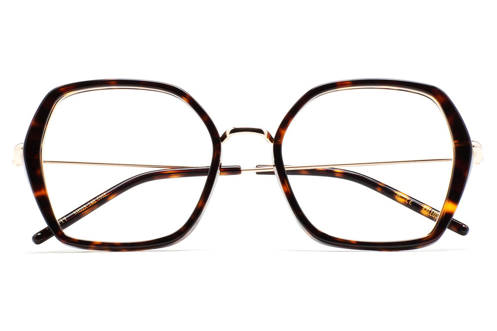 Kaleos Eyehunters - Shetty Eyeglasses Dark Brown Tortoise