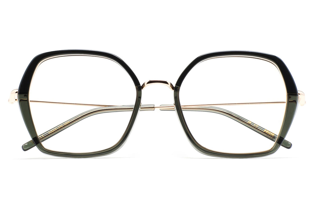 Kaleos Eyehunters - Shetty Eyeglasses Transparent Greyish Green/Dark Green