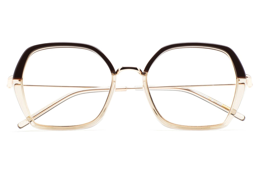 Kaleos Eyehunters - Shetty Eyeglasses Crystal/Dark Brown