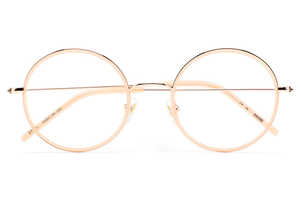 Kaleos Eyehunters - Stoll Eyeglasses Gold/Translucent Light Pink