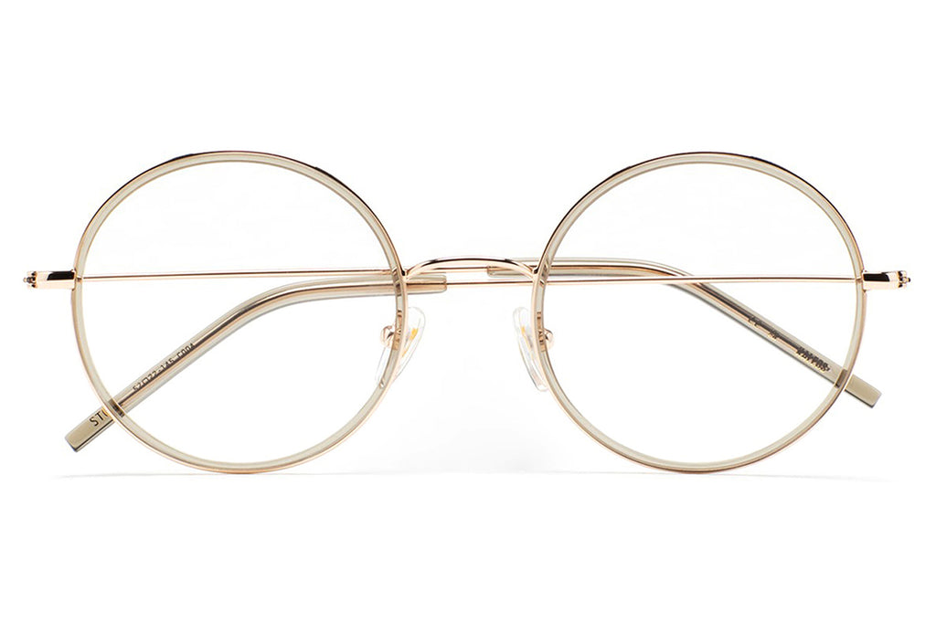 Kaleos Eyehunters - Stoll Eyeglasses Gold/Transparent Beige