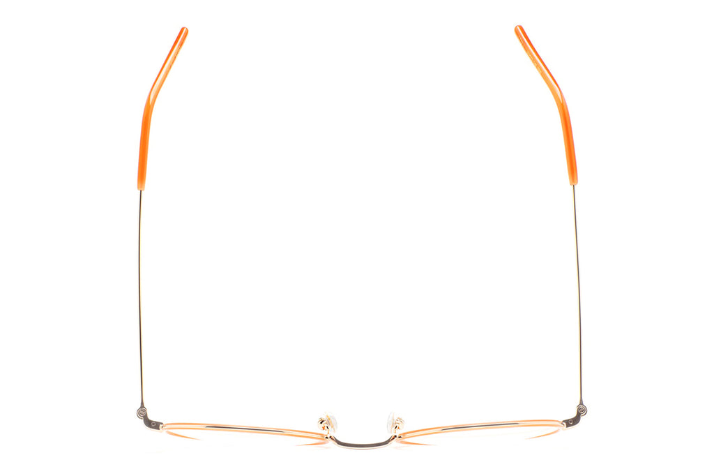 Kaleos Eyehunters - Stoll Eyeglasses Gold/Translucent Orange