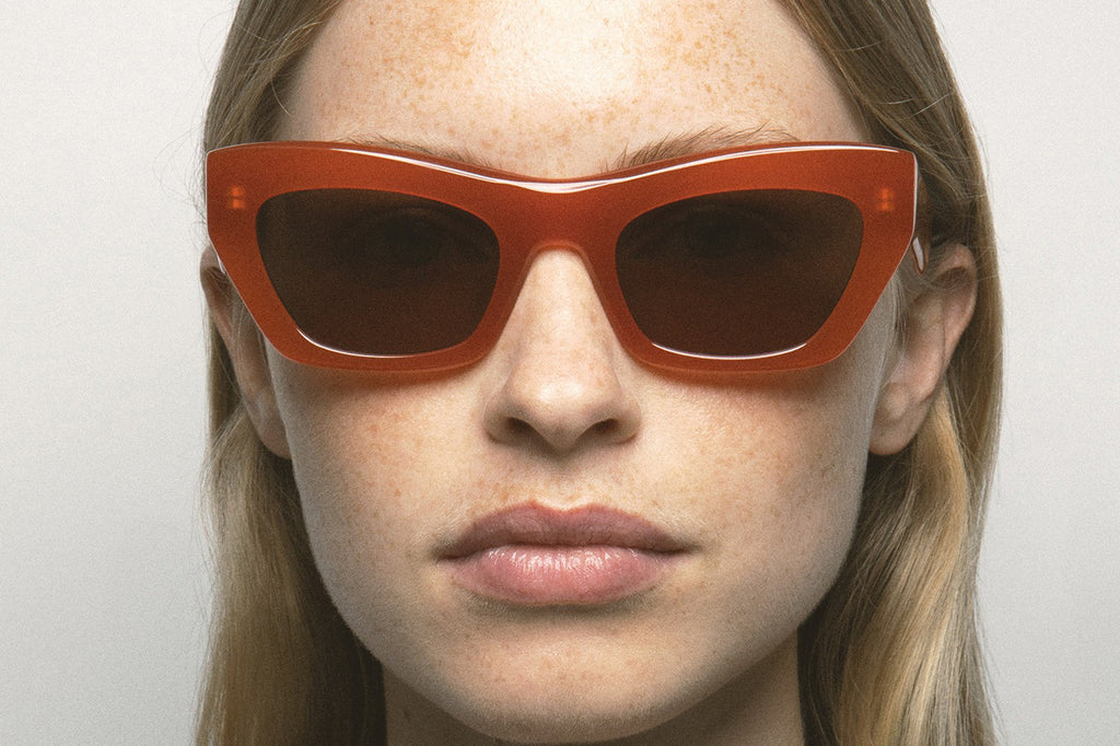 Kaleos Eyehunters - Lyonne Sunglasses Translucent Orange