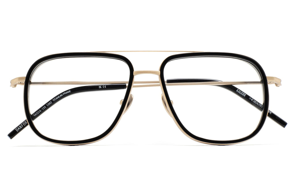 Kaleos Eyehunters - Danforth Eyeglasses Matte Gold/Black