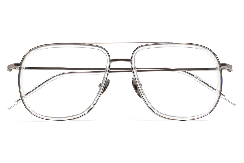 Kaleos Eyehunters - Danforth Eyeglasses Matte Silver/Crystal