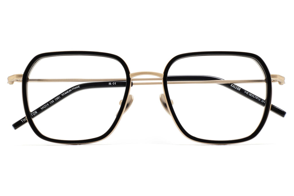 Kaleos Eyehunters - Thornton Eyeglasses Gold/Black