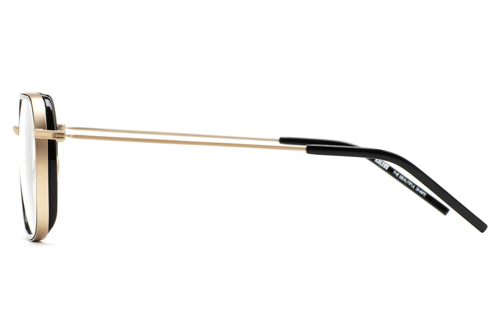 Kaleos Eyehunters - Thornton Eyeglasses Gold/Black