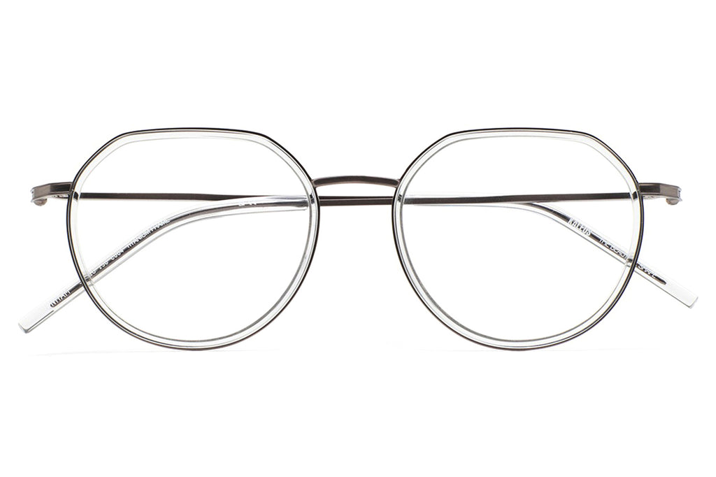 Kaleos Eyehunters - Hunham Eyeglasses Matte Silver/Crystal