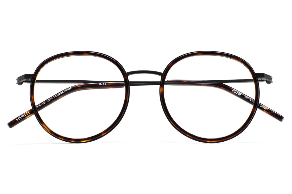 Kaleos Eyehunters - Kountze Eyeglasses Matte Black/Brown Tortoise