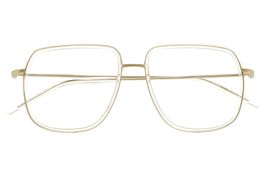 Kaleos Eyehunters - Renzi Eyeglasses Matte Gold/Crystal