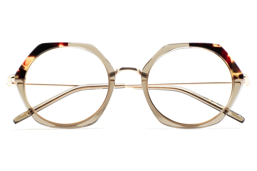 Kaleos Eyehunters - Rambeau Eyeglasses Transparent Beige/Vintage Brown Tortoise