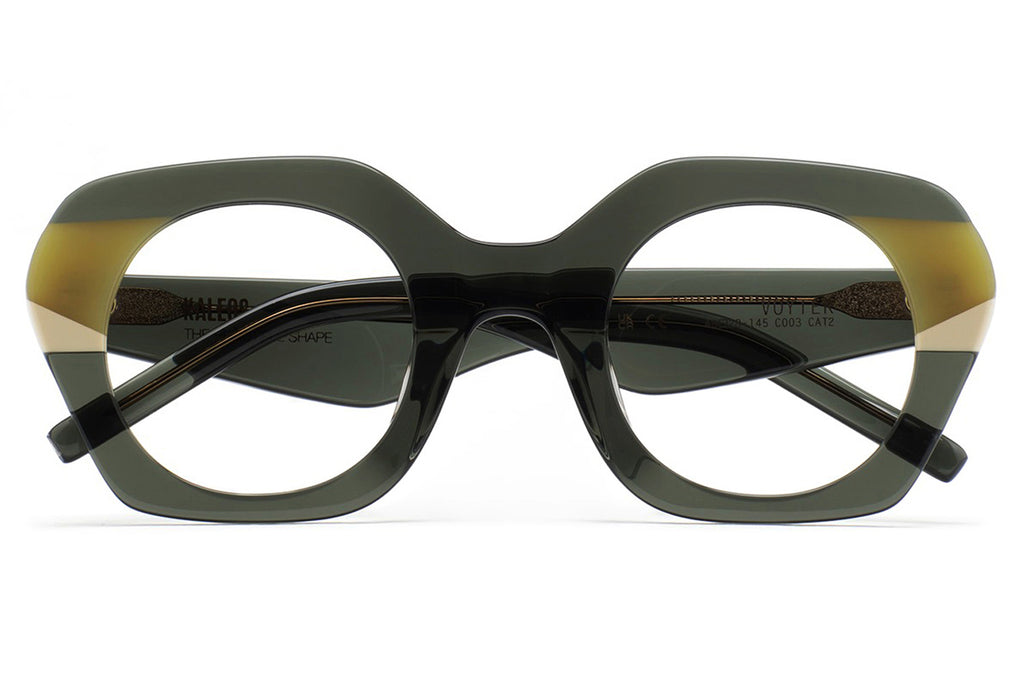 Kaleos Eyehunters - Voyter II Eyeglasses Transparent Greyish Green/Olive Green