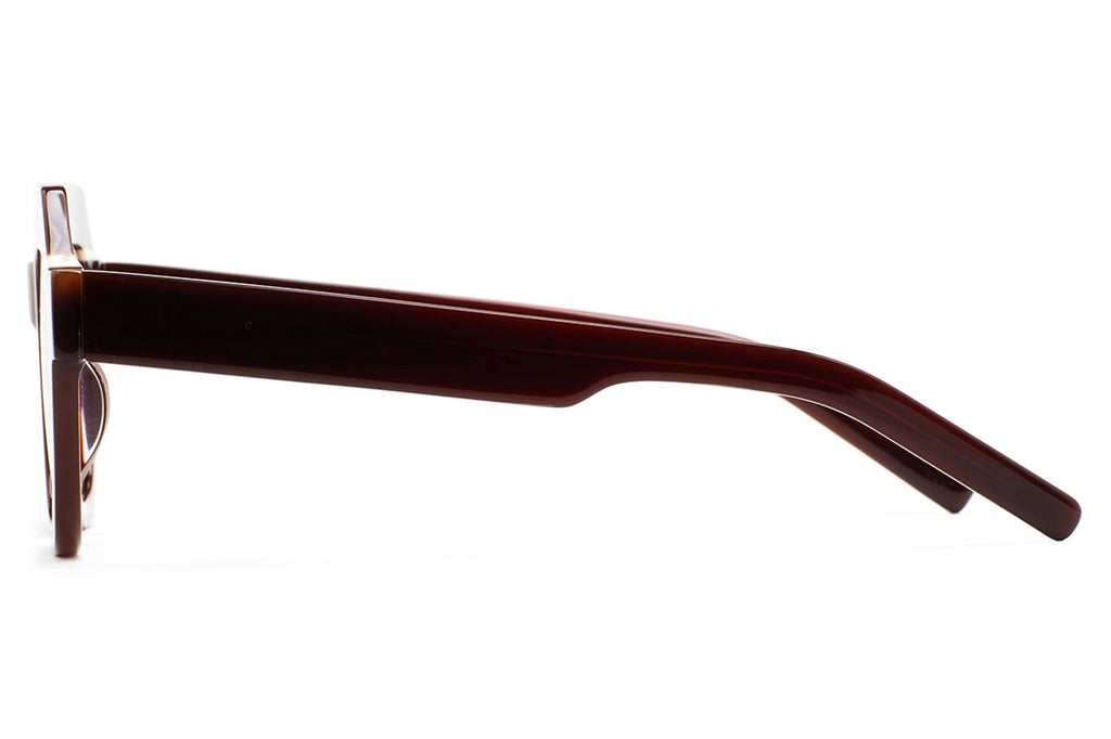 Kaleos Eyehunters - Ellison II Eyeglasses Burgundy/Dark Brown Tortoise