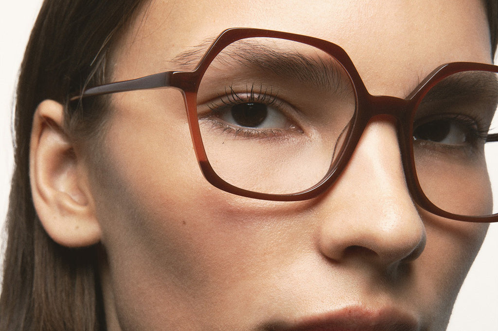 Kaleos Eyehunters - Meyer Eyeglasses Translucent Brown