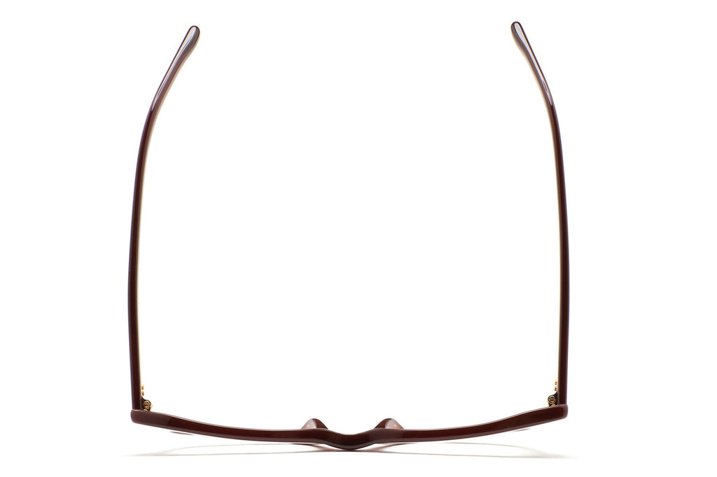 Kaleos Eyehunters - Harvey Eyeglasses Translucent Dark Brown