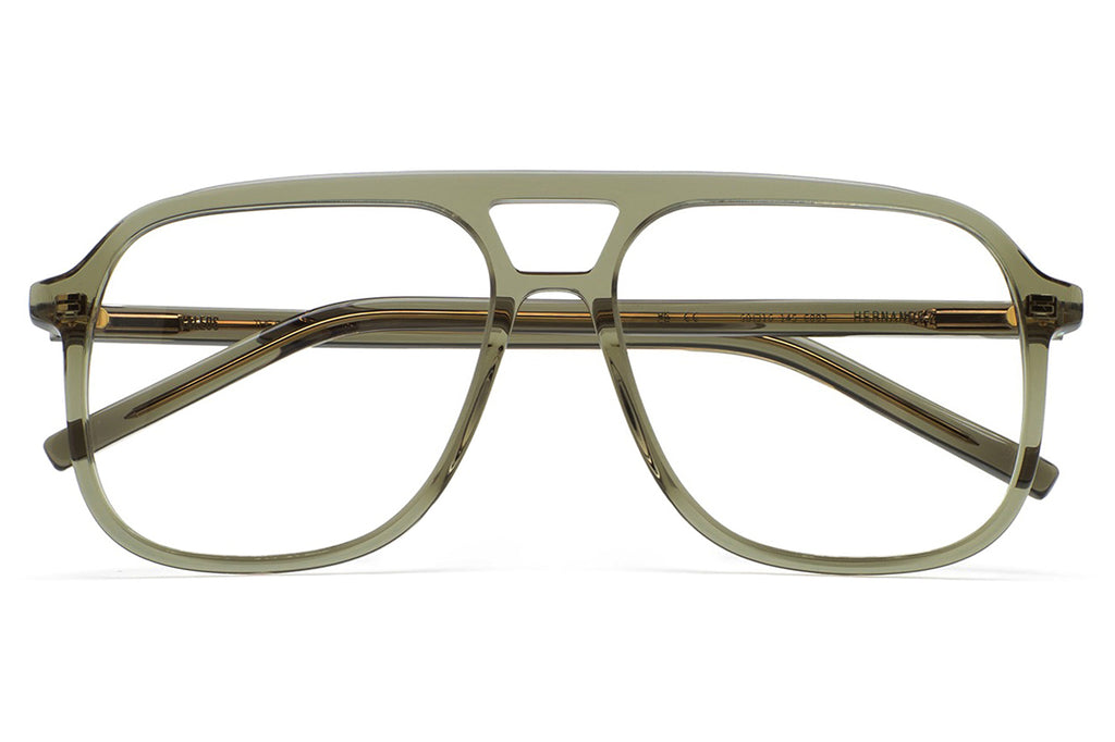 Kaleos Eyehunters - Hernandez Eyeglasses Transparent Olive Green