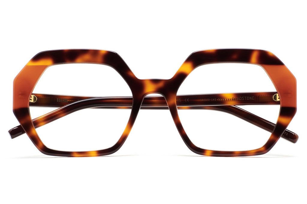 Kaleos Eyehunters - Gladstone Eyeglasses Brown Havana/Translucent Orange