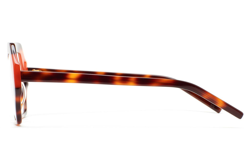 Kaleos Eyehunters - Gladstone Eyeglasses Brown Havana/Translucent Orange