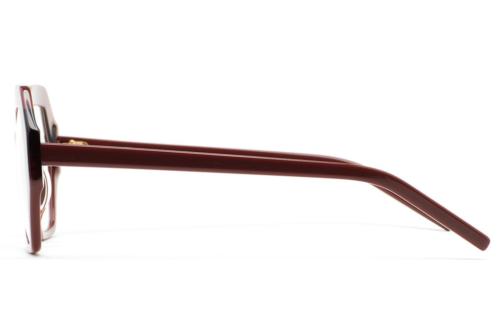 Kaleos Eyehunters - Gladstone Eyeglasses Burgundy/Translucent Orange